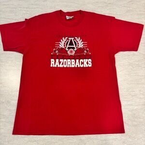Lee Red Razorbacks Short Sleeve Tee